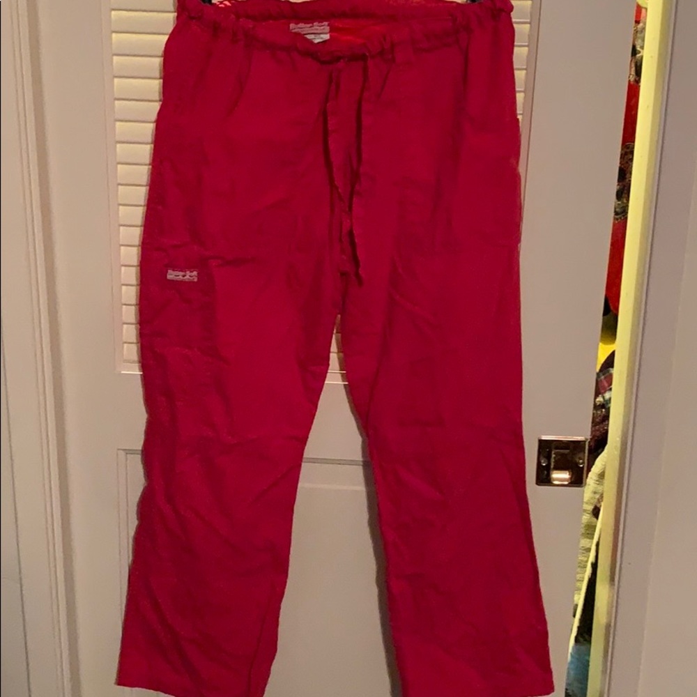 Red scrub pants. Brand butter soft